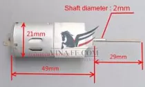 Động Cơ Giảm Tốc DC3-9V 65-195RPM GT195-039